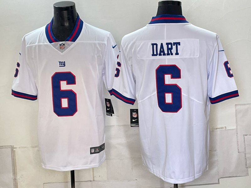 Men New York Giants #6 Dart white Nike 2026 NFL Game Jersey 0930001
